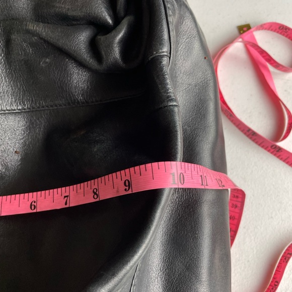 VTG B.Makowsky Black Leather Purse Handbag - Picture 9 of 12